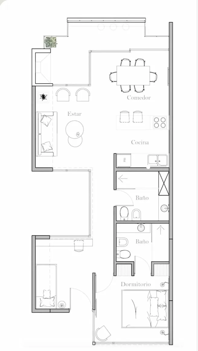 Plano del Único Apart